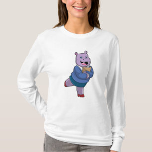 メモ帳で秘書としてHippo Tシャツ