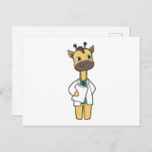 メモ帳でGiraffe as Doctor ポストカード (正面/裏面)
