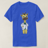 メモ帳でGiraffe as Doctor Tシャツ (デザイン正面)