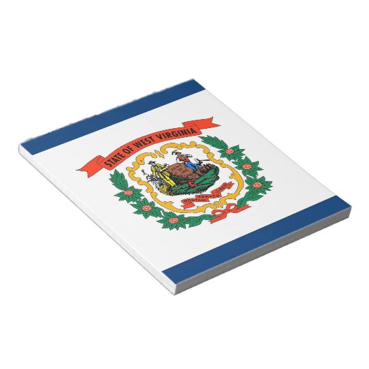 メモ帳とウェストバージニア州 ノートパッド (アングル)