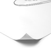 メモ帳とスーツの心理学者 ポスター (角)