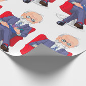 メモ帳とスーツの心理学者 ラッピングペーパー