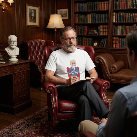 メモ帳とスーツの心理学者 Tシャツ