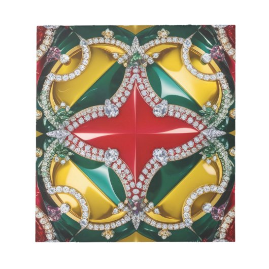 メモ帳とロサンゼルスカラーモダンデザイン ノートパッド (正面)