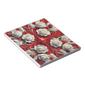 メモ帳と英語バラモダンデザイン ノートパッド (アングル)