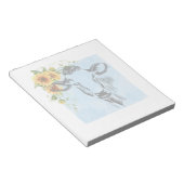 メモ帳のひまわり牛 ノートパッド (アングル)