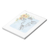 メモ帳のひまわり牛 ノートパッド (回転)