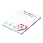 メモ帳のテンプレートハートの状態 ノートパッド (回転)