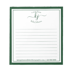 メモ帳のデスクからのフォレストの緑のスクリプト名 ノートパッド