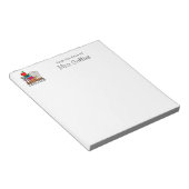 メモ帳のデスクから先生を受け取パーソナライズされたる ノートパッド (アングル)