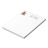 メモ帳のデスクから先生を受け取パーソナライズされたる ノートパッド (回転)