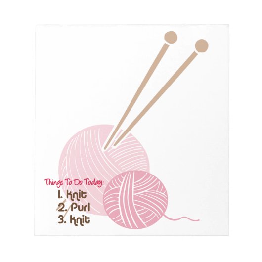 メモ帳の一覧を表示するニット ノートパッド (正面)