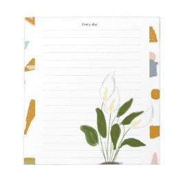 メモ帳の女性の幸せ ノートパッド