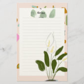 メモ帳の女性の幸せ 便箋 (正面)