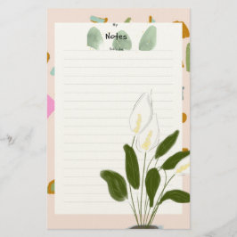 メモ帳の女性の幸せ 便箋