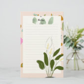 メモ帳の女性の幸せ 便箋 (スタンド正面)