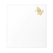 メモ帳の手による祈りの言葉信仰 ノートパッド (正面)