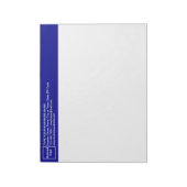メモ帳の見出しのBlue Business Brand ノートパッド (回転)