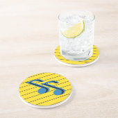 メモ帳の青い音符 コースター (側面)