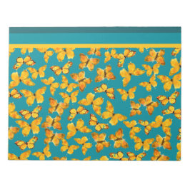 メモ帳またはジョッター、ゴールデン蝶オンティール（緑がかった色） ノートパッド