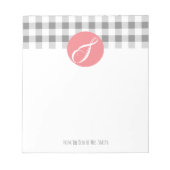 メモ帳ギフトパーソナライズされた先生のデスクから ノートパッド (正面)