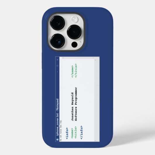 メモ帳コーダプログラマフォーマットComputer Scientist Case-Mate iPhoneケース (裏面)