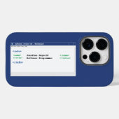 メモ帳コーダプログラマフォーマットComputer Scientist Case-Mate iPhoneケース (裏面 (横))