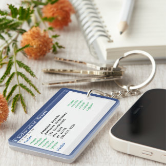 メモ帳コーダ形式コンピュータプログラマ科学者 キーホルダー