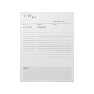 メモ帳シンプルのクリーン+レシピの詳細ページ ノートパッド