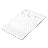 メモ帳シンプルのクリーン+レシピの詳細ページ ノートパッド (アングル)