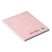 メモ帳テンプレートヘアサロン ノートパッド (アングル)