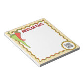 メモ帳テンプレートメキシコ料理 ノートパッド (アングル)