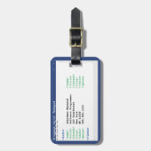 メモ帳プログラマコーダ形式コンピュータサイエンティスト ラゲッジタグ (正面縦)