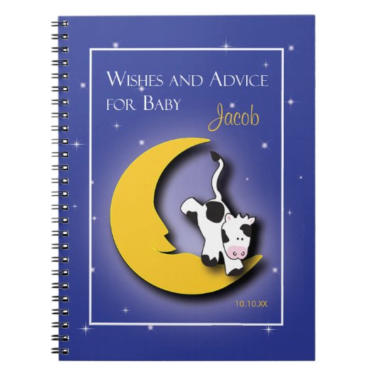 メモ帳月|の願い及び助言の言葉に ノートブック (正面)