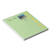メモ帳色の変更が付いているハート ノートパッド (アングル)