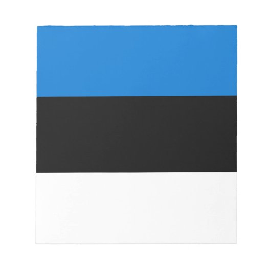 メモ帳（エストニア国旗） ノートパッド (正面)