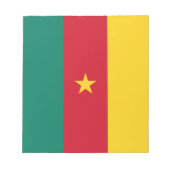 メモ帳(カメルーン国旗) ノートパッド (正面)