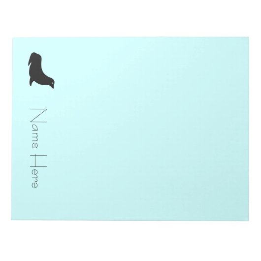 メモ帳 – シール（青） (正面)