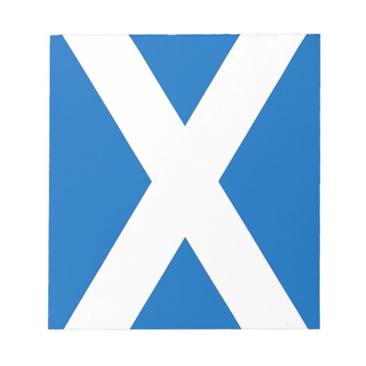 メモ帳（スコットランド国旗） ノートパッド (正面)