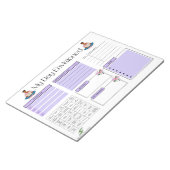 メモ帳：デザイン1 ノートパッド (アングル)