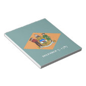 メモ帳(デラウェア州旗州) ノートパッド (アングル)