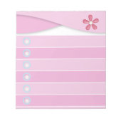 メモ帳 – ピンク (正面)