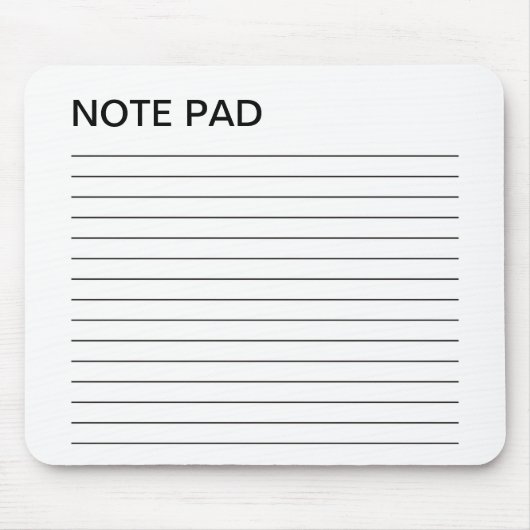 メモ帳 マウスパッド (正面)