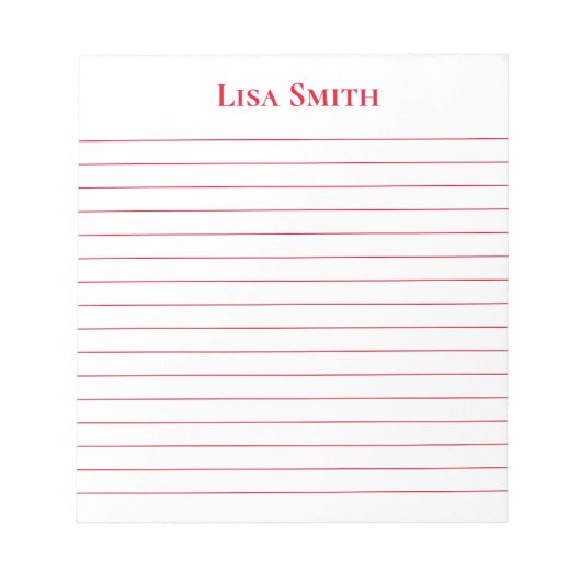 メモ帳 – 名前をカスタムするメモ帳 (正面)