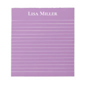 メモ帳 – 名前をカスタムする (正面)