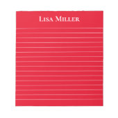 メモ帳 – 名前をカスタムする (正面)