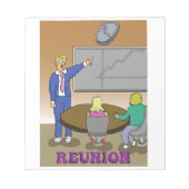 メモ帳 – 懇親会カバー(Bloco de botas - reuniao) (正面)