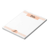 メモ帳：注モノグラムの(Notepad) ノートパッド (回転)