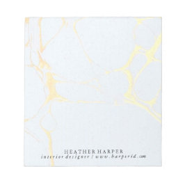 メモ帳 – 青と金ゴールド大理石