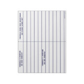 メモ帳（青） ノートパッド (回転)